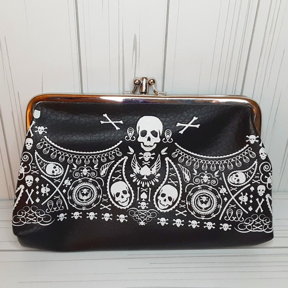 Loungefly Skeleton Clutch Coin Purse